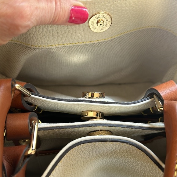 SOLD ON EBAY Dooney & Bourke Barlow Crossbody Bag, NWT, Cream w/caramel straps - Picture 7 of 10